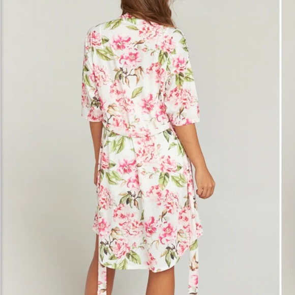 #2 Show me your Mumu Brie floral wrap robe cover up O/S - Picture 2 of 8